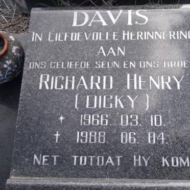 DAVIS Richard Henry 1966-1988