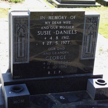 DANIELS George 1904-1982 &amp; Susie 1912-1977