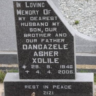 DANGAZELE Asher Xolile 1946-2005