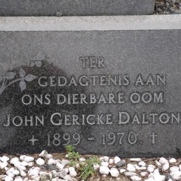 DALTON John Gericke 1899-1970