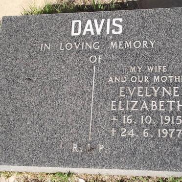 DAVIS Evelyne Elizabeth 1915-1977