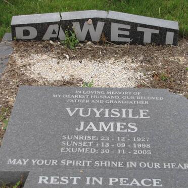DAWETI Vuyisile James 1927-1998