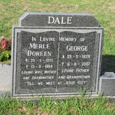 DALE George 1928-2007 &amp; Merle Doreen 1932-1994
