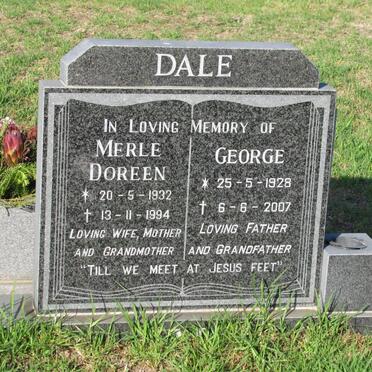 DALE George 1928-2007 &amp; Merle Doreen 1932-1994