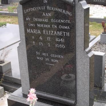 DAVIS Maria Elizabeth 1941-1986