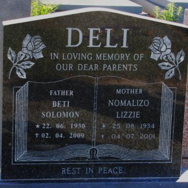 DELI Beti Solomon 1930-2009 &amp; Nomalizo Lizzie 1934-2001