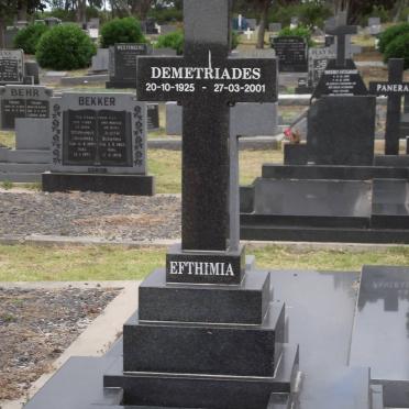 DEMETRIADES Efthimia 1925-2001