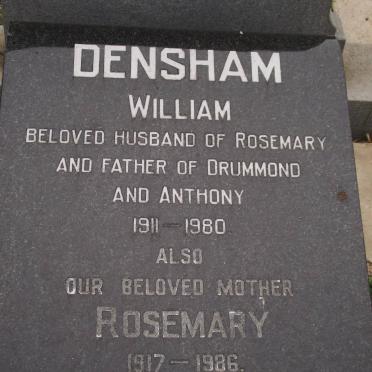DENSHAM William 1911-1980 &amp;  Rosemary 1917-1986