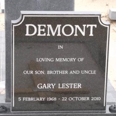 DEMONT Gary Lester 1968-2010