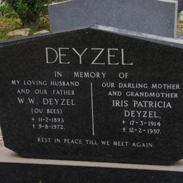 DEYZEL W.W. 1893-1972 &amp; Iris Patricia 1914-1997
