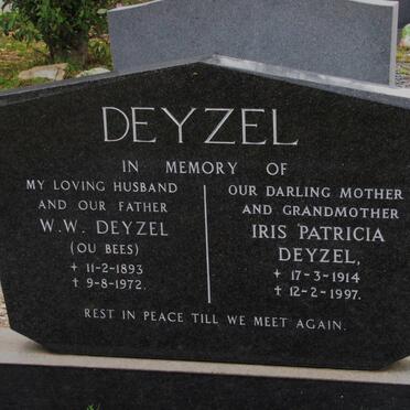 DEYZEL W.W. 1893-1972 &amp; Iris Patricia 1914-1997