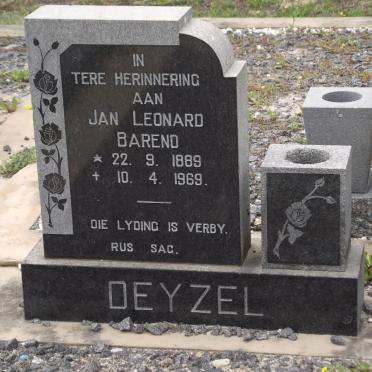 DEYZEL Jan Leonard Barend 1889-1969