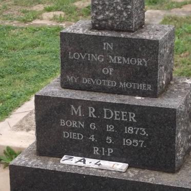 DEER M.R. 1873-1957