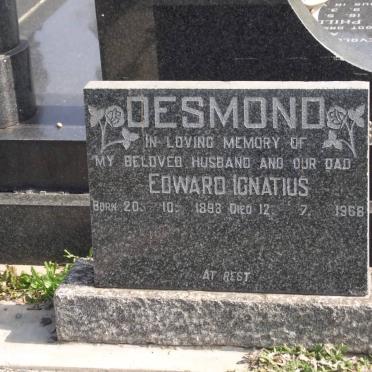 DESMOND Edward Ignatius 1893-1968