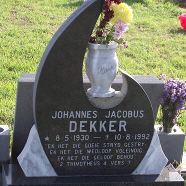 DEKKER Johannes Jacobus 1930-1992