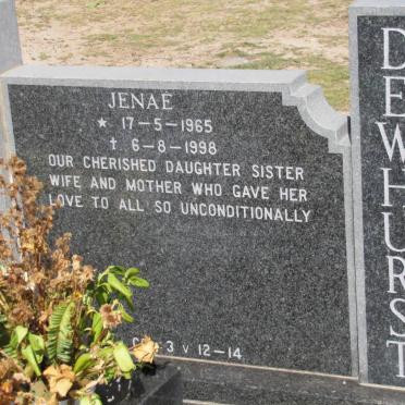 DEWHURST Jenae 1965-1998