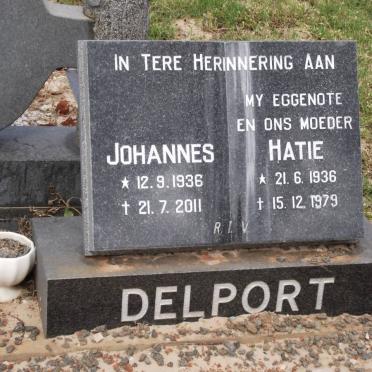 DELPORT Johannes 1936-2011 &amp; Hatie 1936-1979