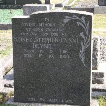 DEYSEL Sidney Stephen 1916-1966