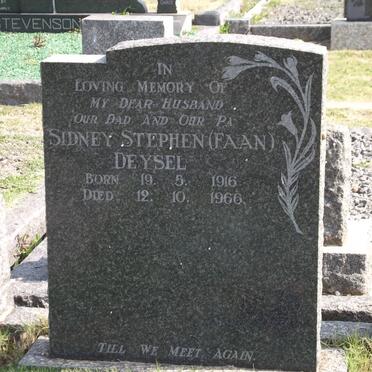 DEYSEL Sidney Stephen 1916-1966