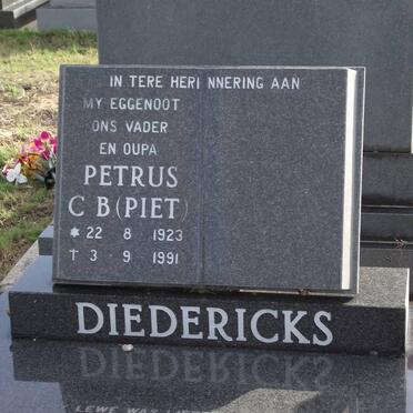 DIEDERICKS Petrus C.B. 1923-1991