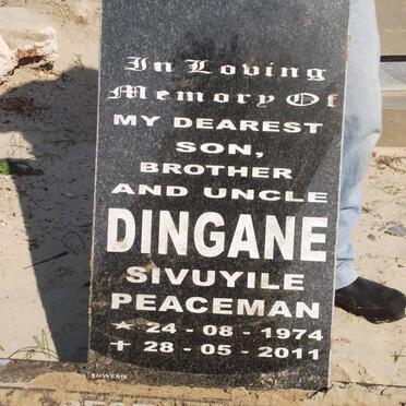 DINGANE Sivuyile Peaceman 1974-2011