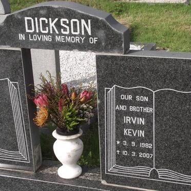 DICKSON Irvin Kevin 1982-2007