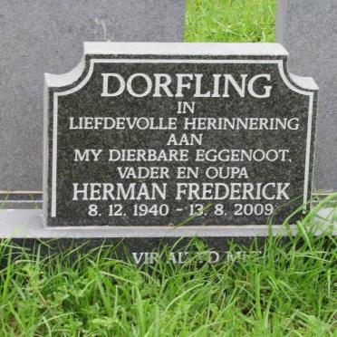 DORFLING Herman Frederick 1940-2009