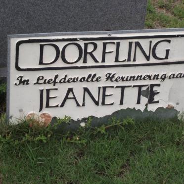 DORFLING Jeanette 1950-2005
