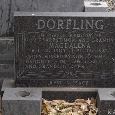 DORFLING Magdalena 1905-1982