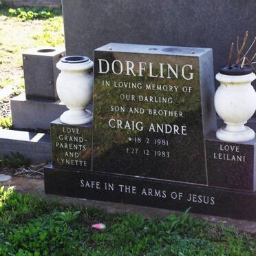DORFLING Craig Andre 1981-1983