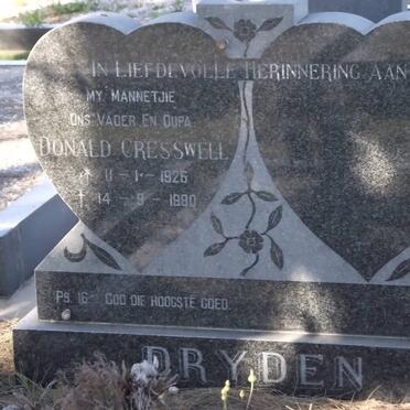 DRYDEN Donald Creswell 1926-1980