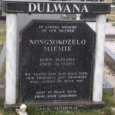 DULWANA Nongxokozelo Miemie 1924-2002
