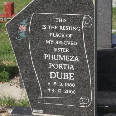 DUBE Phumeza Portia 1980-2006