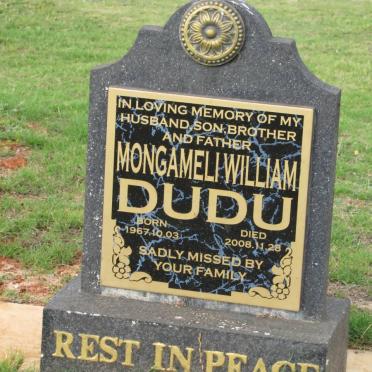 DUDU Mongameli William 1967-2008