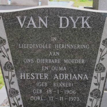 DYK Hester Adriana, van nee BEKKER 1906-1973