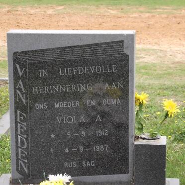EEDEN Viola A., van 1912-1987