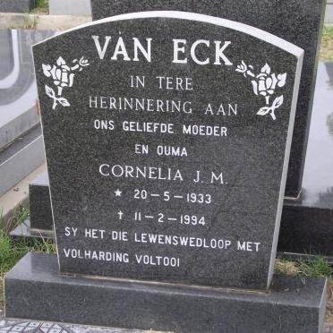 ECK Cornelia J.M., van 1933-1994