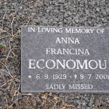 ECONOMOU Anna Francina 1929-2001