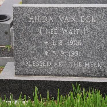 ECK Hilda, van nee WAIT 1906-1991