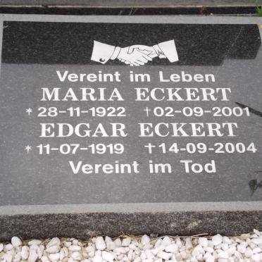 ECKERT Edgar 1919-2004 &amp; Maria 1922-2001