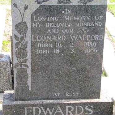 EDWARDS Leonard Walford 1889-1965