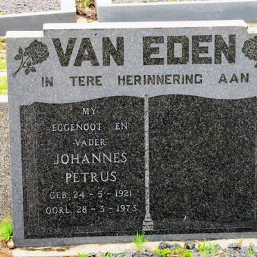 EDEN Johannes Petrus, van 1921-1973