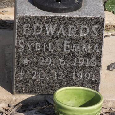 EDWARDS Sybil Emma 1918-1991