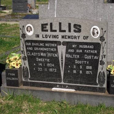ELLIS Walter Gustav 1918-1971 &amp; Gladys May HITEN 1924-1972 