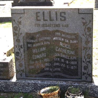ELLIS William Edward 1903-1967 &amp; Alice Catherine SINCLAIR 1908-1971