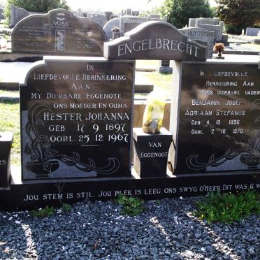 ENGELBRECHT  Benjamin Josef Adriaan Stefanus 1896-1970 &amp; Hester Johanna 1897-1967