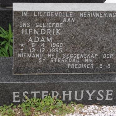 ESTERHUYSE Hendrik Adam 1960-1995