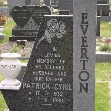 EVERTON Patrick Cyril 1932-1990