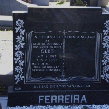 FERREIRA Gert 1926-1980