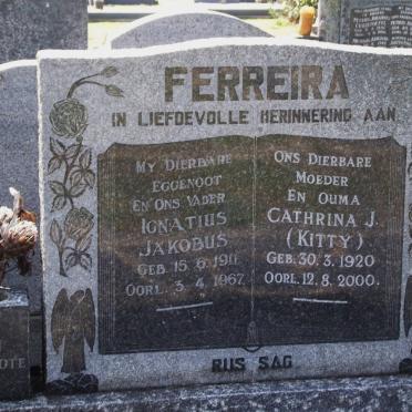 FERREIRA Ignatius Jakobus 1911-1967 &amp; Cathrina J. 1920-2000